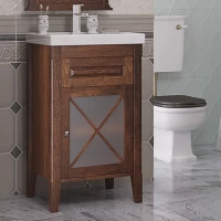 Тумба с раковиной светлый орех 50 см R Opadiris Палермо