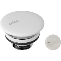 Выпуск для раковины Alice Carrara PIL00685 универсальный, белый мрамор