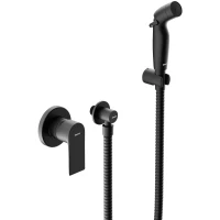 Гигиенический душ Damixa Apollo 477510300 со смесителем, черный матовый