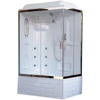 Душевая кабина 100x80x217 см Royal Bath RB8100BP2-T-CH-L прозрачное
