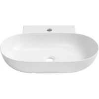 Раковина-чаша Lavinia Boho Bathroom Sink 33311099 58x40 см, накладная, подвесная, белый 
