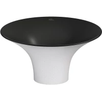 Раковина-чаша Wellsee Crepe de France 336706000 45x45 см, накладная, белый матовый/черный матовый