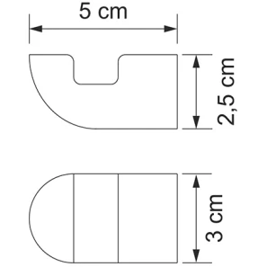 Изображение товара крючок wasserkraft kammel k-8323 для ванны, хром
