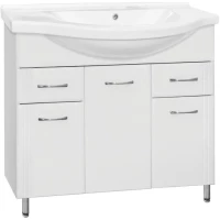 Тумба белый глянец 96 см Style Line Эко Стандарт ЛС-00000240