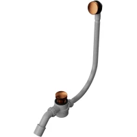 Слив-перелив для ванны Whitecross Ultima D1101CPB автомат, медь матовая