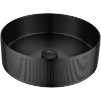 Раковина-чаша Abber Wasser Kreis AF2411MB 40,2x40,2 см, накладная, черный матовый