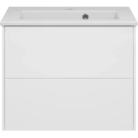 Тумба под раковину Brevita Toy TOY-09060-0102Я 59,6 см, подвесная, белый глянец