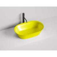 Раковина-чаша Salini S-Stone Mona 110821MF 60x39 см, накладная, покраска по RAL матовый полностью