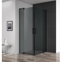 Душевой уголок 80-90x80-90 см Cezares SLIDER-A-2-80/90-GRIGIO-NERO графитовое