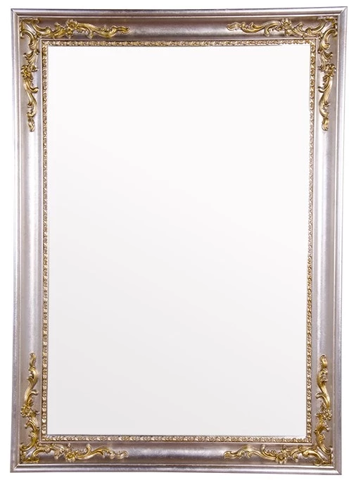 Зеркало 108x78 см серебро/золото Tiffany World TW03851arg/oro