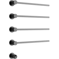 Полотенцесушитель электрический Sancos Linea SC14001GG 665x530, встраиваемый, МЭМ левый/правый, вороненая сталь
