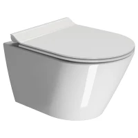 Унитаз подвесной GSI Kube X 941611 безободковый, торнадо, белый глянец