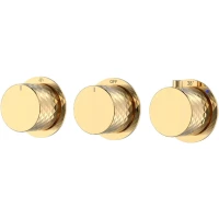 Термостат для ванны Boheme Stick Diamond 124-T-3-G.1 встраиваемый, золотой