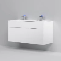 Тумба с раковиной белый матовый 120,8 см Am.Pm Inspire 2.0 M50AFHX1203WM + M50AWPC1201WG