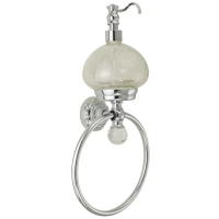 Полотенцедержатель с дозатором  Migliore Cristalia ML.CRS-60.226.CR