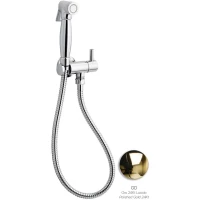 Гигиенический душ Emmevi 132/OR с держателем, шлангом, золотой