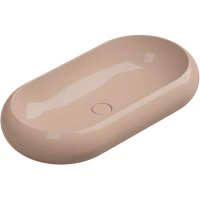 Раковина-чаша GSG Petra PELAV80039 80x42 см, накладная, розовый глянец