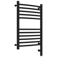 Полотенцесушитель электрический 600x400 черный матовый МЭМ правый, перемычка выгнутая Сунержа Богема 3.0 31-5803-6040
