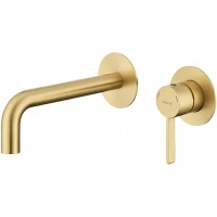 Смеситель для раковины Splenka S221.11.03 встраиваемый, золотой матовый