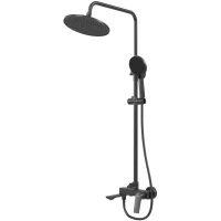 Душевая система Grossman Galaxy 500.K35.01.210 250 мм, со смесителем, черный матовый