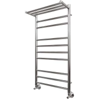 Полотенцесушитель водяной Point Аврора с полкой П9 PN10150P 1000x532, хром