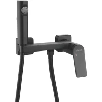 Гигиенический душ Shevanik S4105H-1 со смесителем, черный матовый