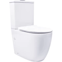 Унитаз-компакт Charus Caravan CT700-131WT безободковый, торнадо, с сиденьем микролифт, белый