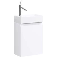 Тумба под раковину Aqwella Leon-MP Ln-MP.01.04/W 40,2 см R, подвесная, белый глянец