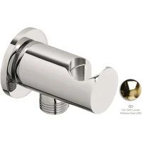 Подключение для душевого шланга с держателем Emmevi C06933/OR золотой