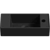 Раковина Lavinia Boho Bathroom Sink 33311044 43x18 см R, рукомойник, черный матовый