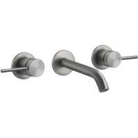 Смеситель для раковины Gessi Gessi316 54192#239 встраиваемый, без донного клапана, нержавеющая сталь