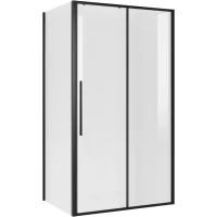 Душевой уголок Niagara NG-84-13AB-A80B-34 130x80 см, профиль черный матовый, стекло прозрачное