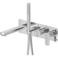 Смеситель для ванны Newform Haka 72072E.21.018 встраиваемый, с душевым гарнитуром, хром