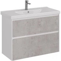 Тумба белый глянец/бетон 95,8 см Lemark Combi LM03C100T-Beton