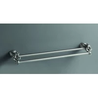 Полотенцедержатель двойной 60 см серебро Art&Max Rose AM-0918-T