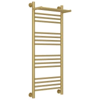 Полотенцесушитель водяной 1000x400 золотой матовый Сунержа Богема с полкой+ 032-0223-1040