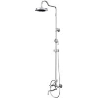 Душевая система Gappo G2489 230 мм, со смесителем, хром