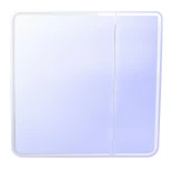 Изображение товара зеркальный шкаф 80x80 см белый l style line каре сс-00002276