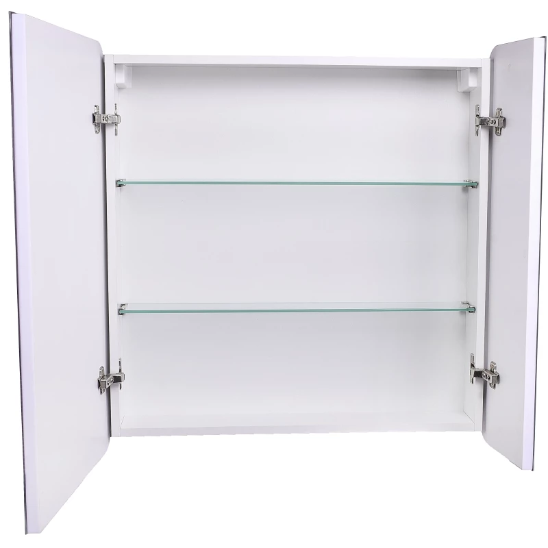 Зеркальный шкаф 80x80 см белый L Style Line Каре СС-00002276