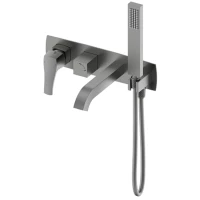 Смеситель для ванны Wonzon & Woghand Flex WW-88889072-BGM встраиваемый, темный графит матовый