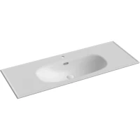 Раковина Ceramicanova Sabo CN13004 121x46,5 см, накладная, белый