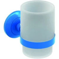 Стакан для зубных щеток Creavit Ducky BR20204B детский, настенный, синий
