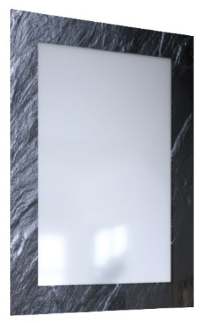Зеркало 60х80 см черный дикий камень Marka One Glass У73246