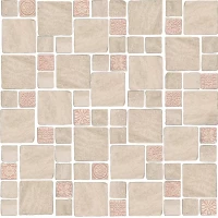 Мозаика Kerama Marazzi Риальто Антика 4 бежевый светлый матовый 30х30 MBD006 