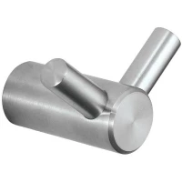 Крючок Nofer Roma 16821.S двойной, для ванны, нержавеющая сталь