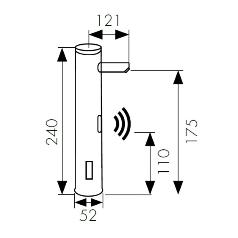 Смеситель для раковины бесконтактный Kaiser Sensor 38521