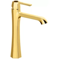 Смеситель для раковины Cisal Cherie CH0035447C без донного клапана, золотой