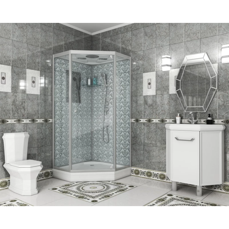 Душевая кабина 90x90x210 см Niagara NG-7701DW прозрачное Душевая кабина 90x90x210 см Niagara NG-7701DW прозрачное