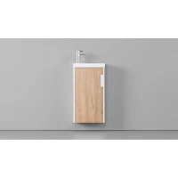 Тумба белый матовый/шатанэ 38,5 см Velvex Klaufs tpKLA.40.1D-617.216