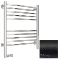 Полотенцесушитель электрический 600x500 темный титан муар МЭМ левый Сунержа Флюид 2.0 15-5220-6050